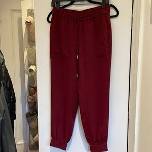 Red joggers